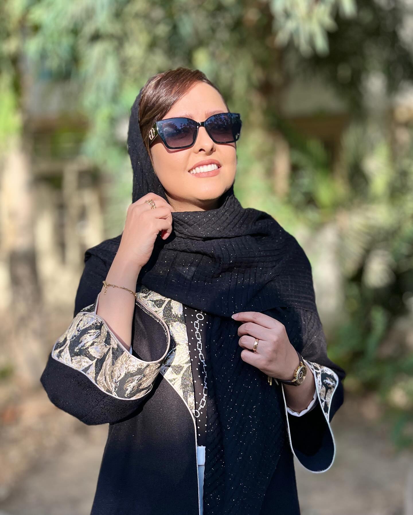 روسری نخی کروکدیلی شاین دار